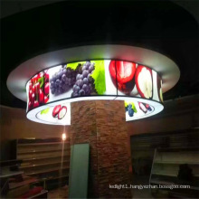 Pillar Led Strips Around Column Curved Light Box